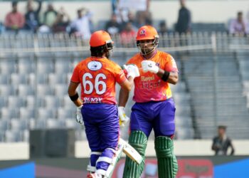 ইয়াসির আলী ও এনামুল হক বিজয়ের ব্যাটে তৃতীয় উইকেটে ১৪০ রানের জুটি পায় রাজশাহী