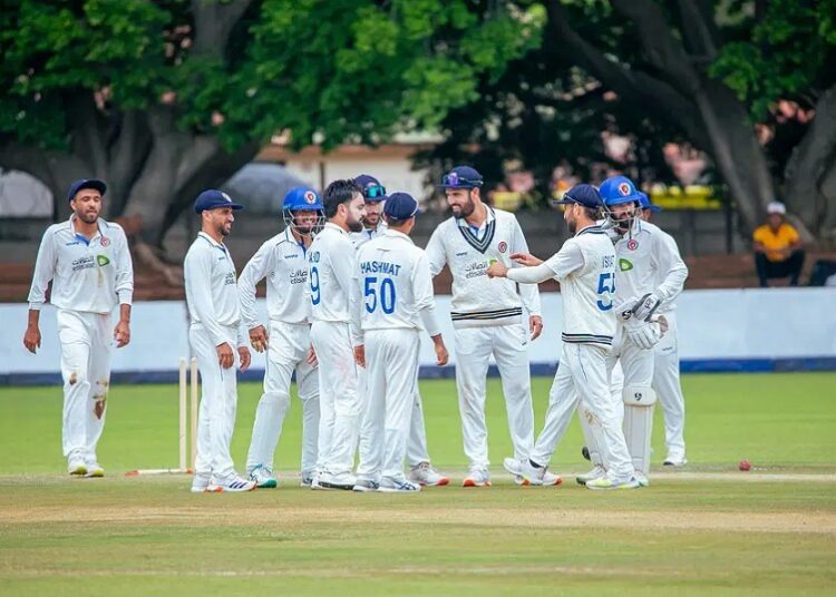 প্রথমবারের মতো টেস্ট সিরিজ জয়ের আনন্দে আফগানরা | ছবি:  জেডসি