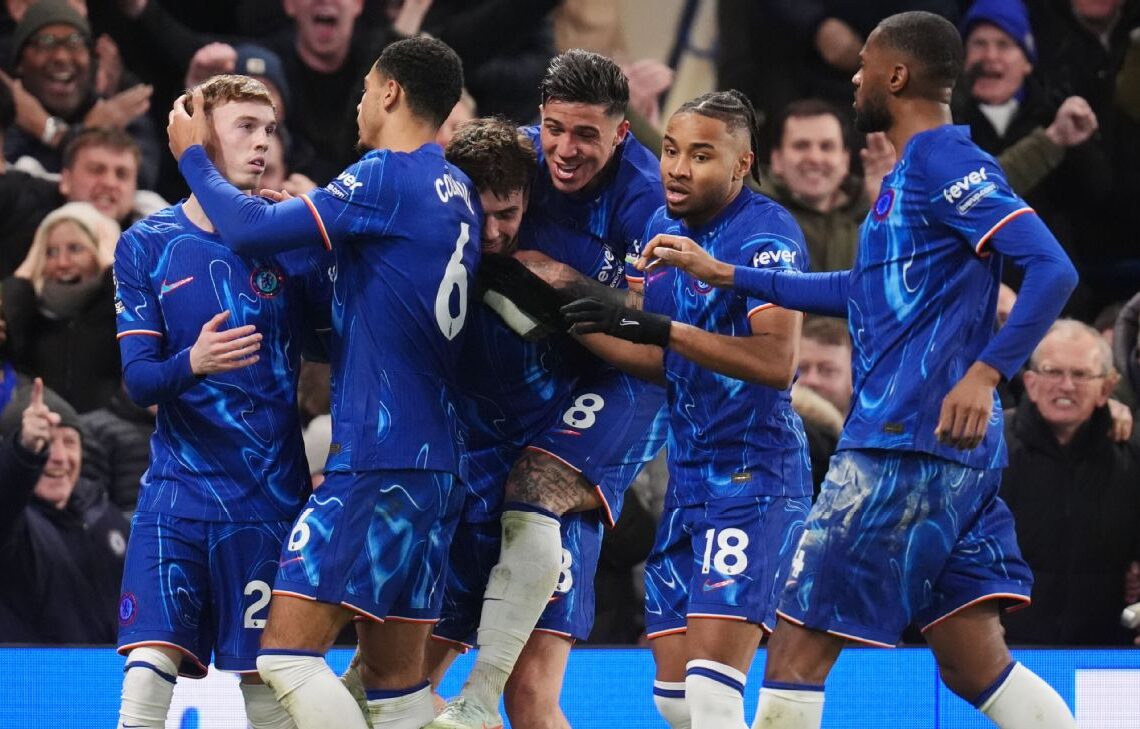 গোলের পর চেলসির খেলোয়াড়রা