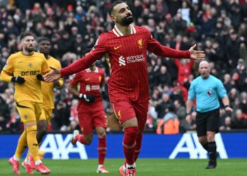 গোলের পর মোহাম্মদ সালাহ