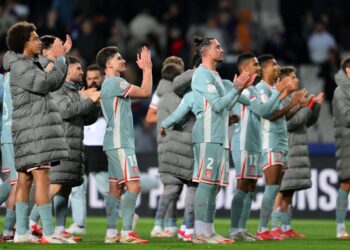 ম্যাচ শেষে আতলেতিকো মাদ্রিদের খেলোয়াড়রা