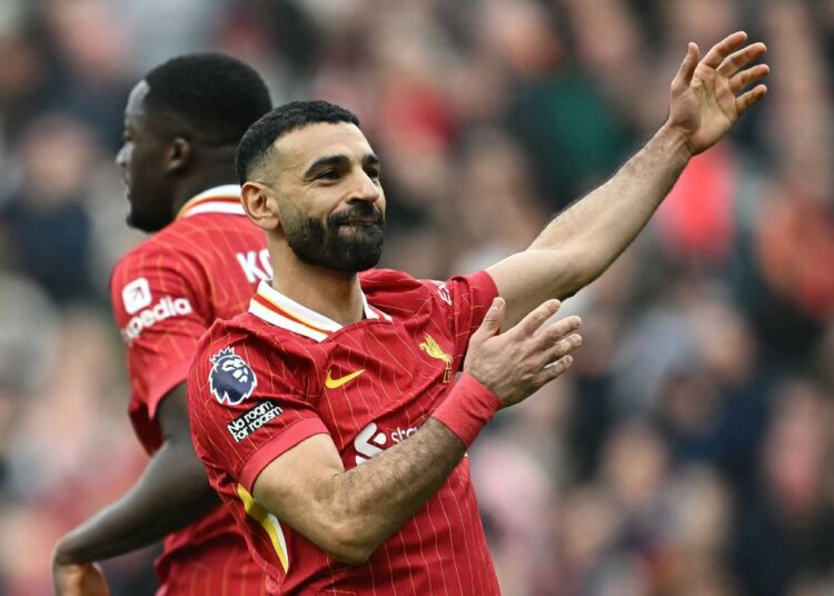 গোলের পর সালাহ