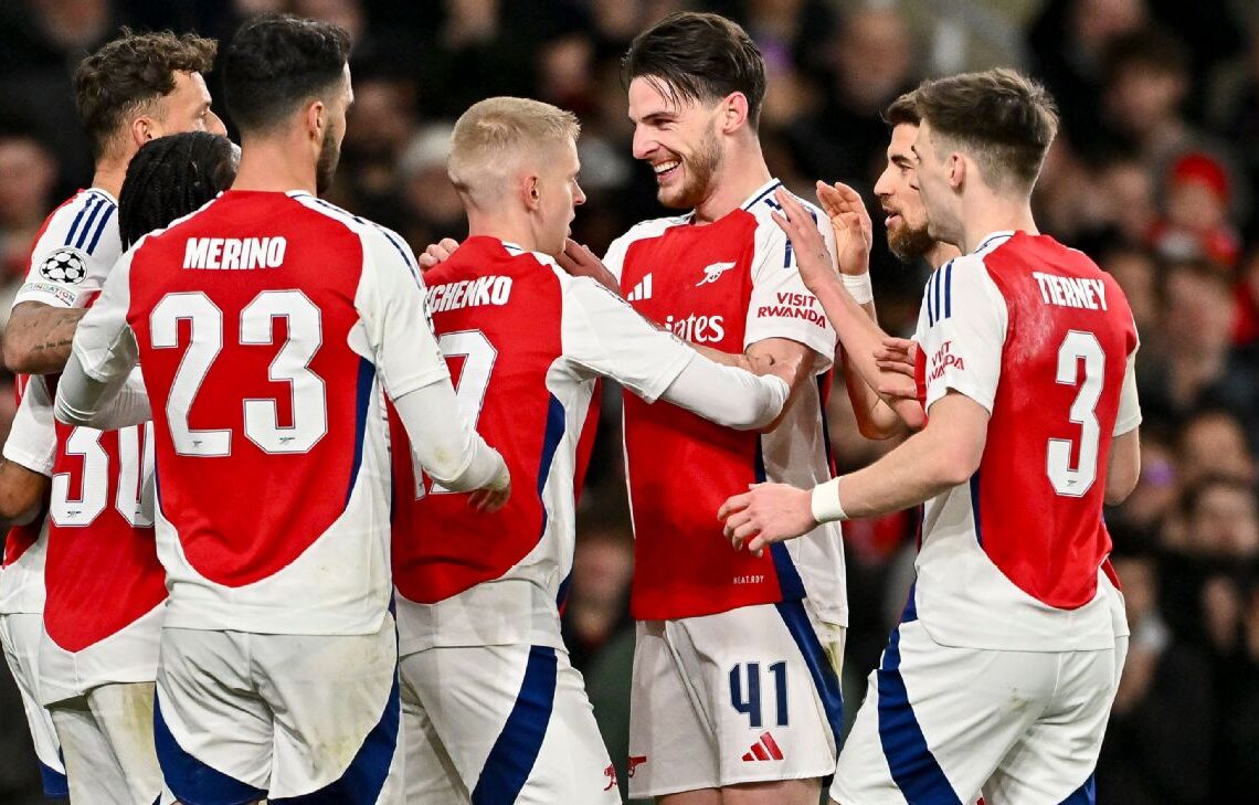 ম্যাচ জয়ের পর আর্সেনালের খেলোয়াড়রা