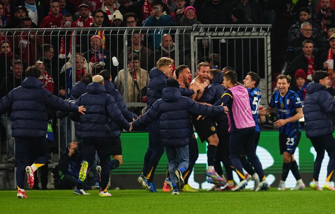 জয়সূচক গোলের পর ইন্টার মিলান