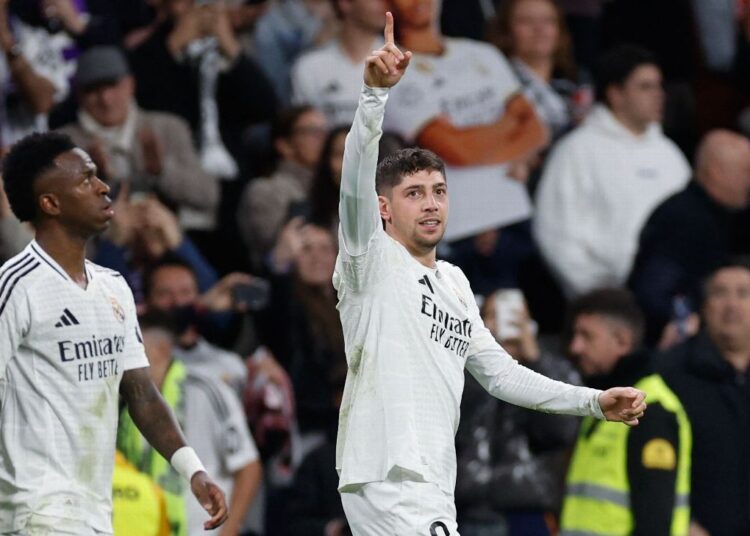 গোলের পর ফেডেরিকো ভালভার্দে