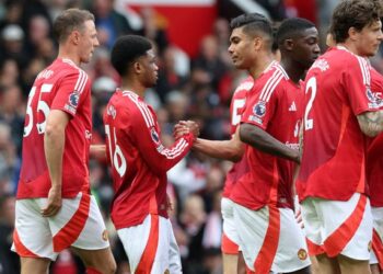 গোলের পর ম্যানইউয়ের খেলোয়াড়রা