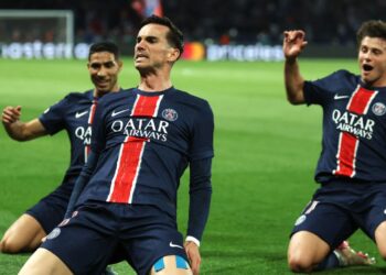 গোলের পর পিএসজি'র খেলোয়াড়রা