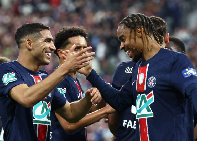 গোলের পর পিএসজির খেলোয়াড়রা
