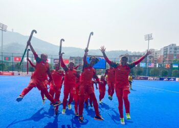 ব্রোঞ্জজয়ী বাংলাদেশ অনূর্ধ্ব-১৮ নারী হকি দল।