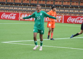 প্রীতির গোলে ম্যাচে ৩-১ গোলে এগিয়ে যায় বাংলাদেশ।