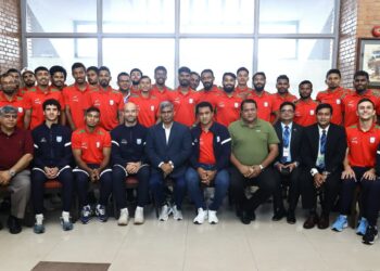 কাঠমান্ডু এয়ারপোর্টে বাংলাদেশ জাতীয় ফুটবল দল