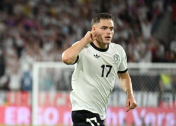 গোলের পর ফ্লোরিয়ান উইর্টজ