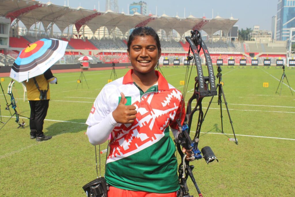তীর এশিয়ান আরচ্যারী চ্যাম্পিয়নশিপস-২০২৫-এর তৃতীয় দিনের খেলায় বাংলাদেশের অন্যান্য আর্চাররা বিদায় নিলেও টিকে আছেন কুলসুম।