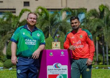 টি-২০ সিরিজের ট্রফি উন্মোচন