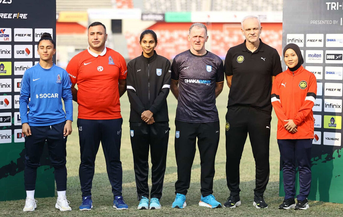 নারী ফুটবল সিরিজে ৩ দলের অধিনায়ক ও কোচ