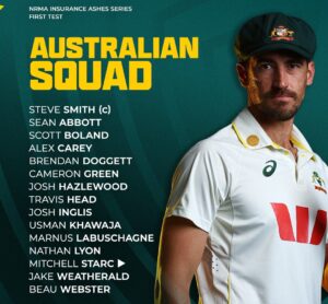 অ্যাশেজ সিরিজে অস্ট্রেলিয়ার চমক