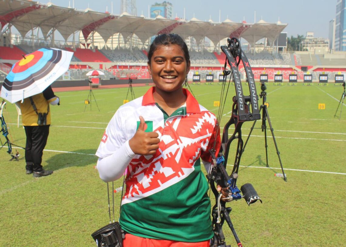 তীর এশিয়ান আরচ্যারী চ্যাম্পিয়নশিপস-২০২৫-এর তৃতীয় দিনের খেলায় বাংলাদেশের অন্যান্য আর্চাররা বিদায় নিলেও টিকে আছেন কুলসুম।