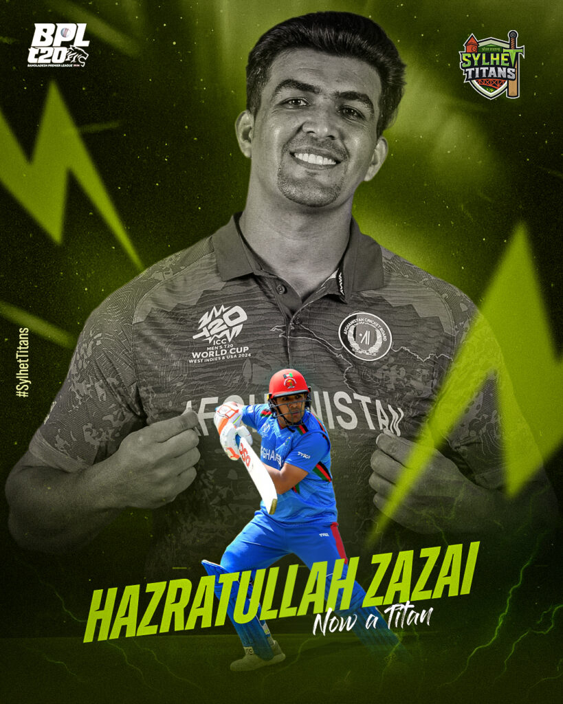 আফগান ওপেনার জাজাইকে দলে ভেড়াল সিলেট টাইটান্স