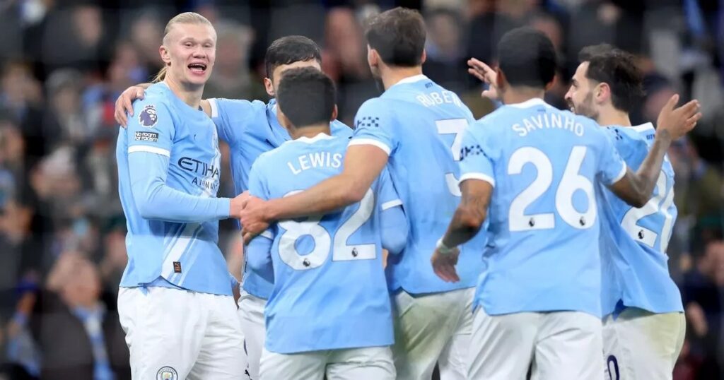 জোড়া গোলে সিটিকে জেতালেন হালান্ড