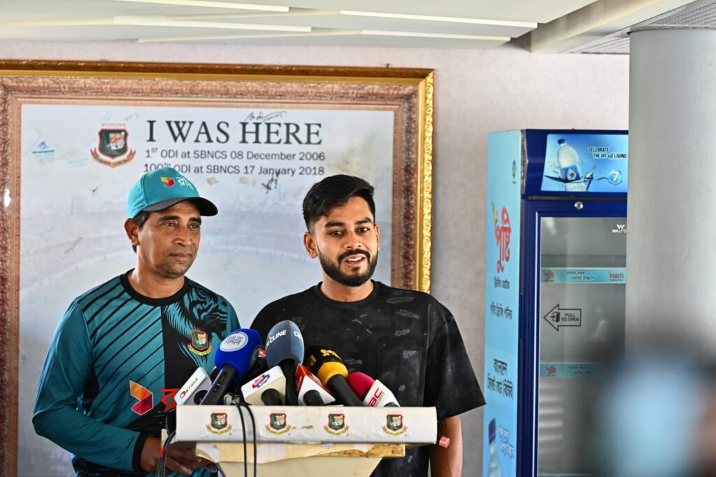 শান্তর ‘থ্রেট’ মাঠে জবাব দিতে চান মিরাজ