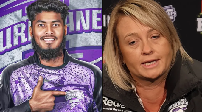 হোবার্টের জার্সি গায়ে রিশাদ 