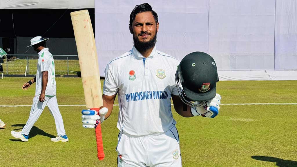 ছক্কার রেকর্ড গড়ে অপরাজিত ১৪১ রান আবু হায়দারের