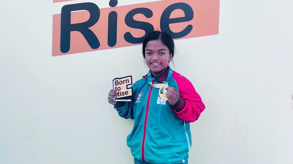 এশিয়ান ইয়ুথ প্যারা গেমসে স্বর্ণপদক জিতেছেন বাংলাদেশের চৈতি