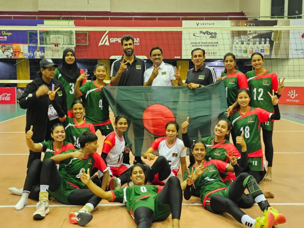 নারী ভলিবলে সেরা সাফল্য বাংলাদেশ নারী ভলিবল দলের।