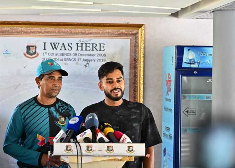 শান্তর ‘থ্রেট’ মাঠে জবাব দিতে চান মিরাজ