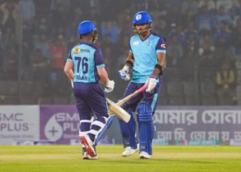 সিলেট টাইটান্সকে ১৪৪ রানের টার্গেট দিয়েছে নোয়াখালী