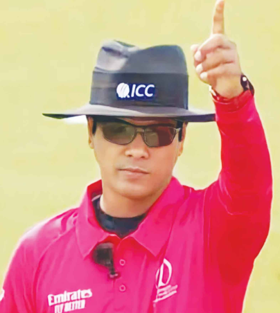 উত্তেজনার মাঝেই ভারত ম্যাচে আম্পায়ার শরফুদ্দৌলা