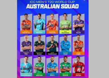 টি-২০ বিশ্বকাপের স্কোয়াড ঘোষণা অস্ট্রেলিয়ার