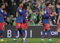 গোলের পর বার্সেলোনার খেলোয়াড়রা