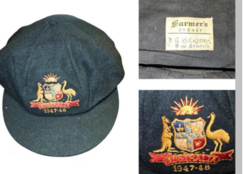 অবিশ্বাস্য মূলে বিক্রি ব্র্যাডম্যানের ব্যাগি গ্রিনটি