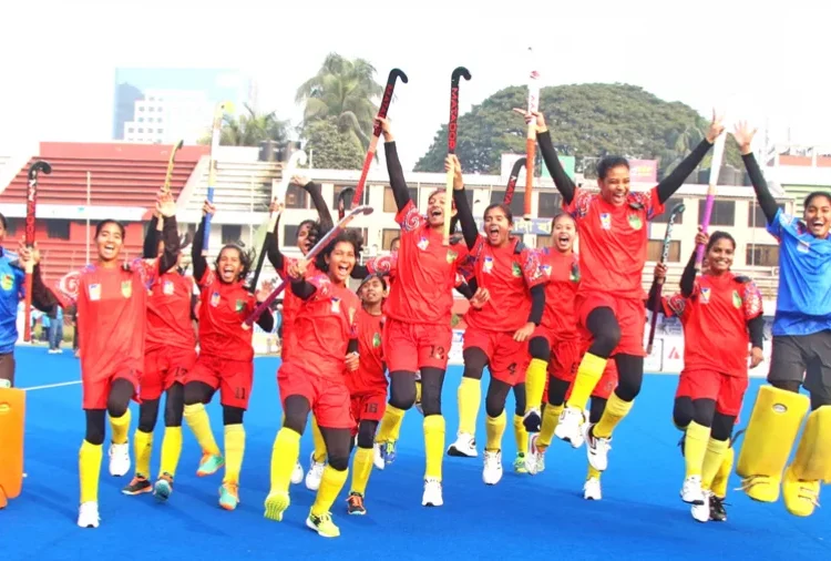 কোটি টাকার অপরাজেয় নারী হকিতে চ্যাম্পিয়ন বিকেএসপি