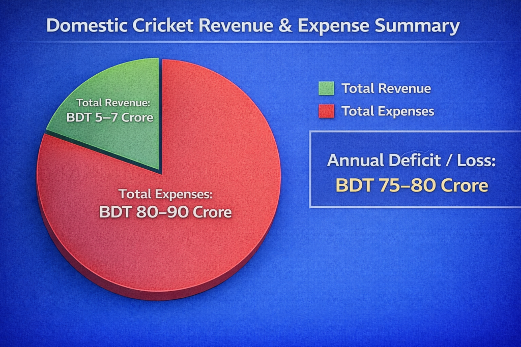 বাংলাদেশের ক্রিকেট  - আয়-ব্যয় ও কাঠামোগত সংকট