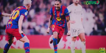 চির প্রতিন্দ্বন্দ্বী রিয়ালকে হারিয়ে সুপারকাপে চ্যাম্পিয়ন বার্সা 