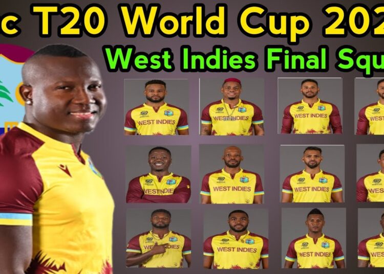 টি-টোয়েন্টি বিশ্বকাপের চূড়ান্ত দল ঘোষণা ওয়েস্ট ইন্ডিজের।