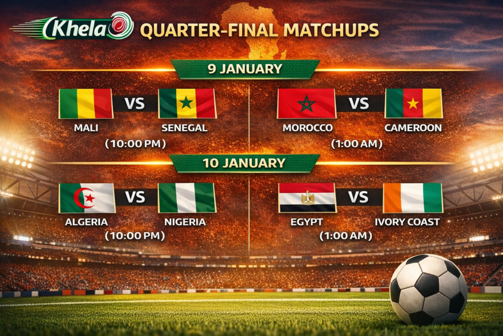 নেশন্স কাপে কোয়ার্টার ফাইনালে ৮ দল