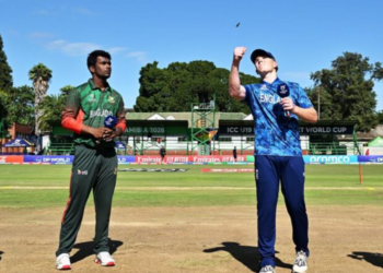 বিশ্বকাপে ইংল্যান্ডের বিপক্ষে টস জিতে ব্যাটিংয়ে বাংলাদেশ