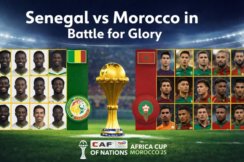 শিরোপা লড়াইয়ে মুখোমুখি সেনেগাল ও মরক্কো