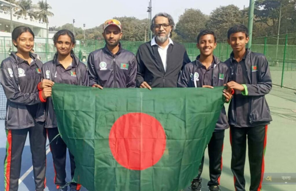 কম্বোডিয়ায় টেনিস আসরের কোয়ার্টারে বাংলাদেশের কিশোরীরা