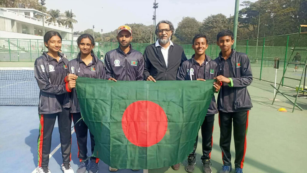 কম্বোডিয়ায় টেনিস আসরের কোয়ার্টারে বাংলাদেশের কিশোরীরা