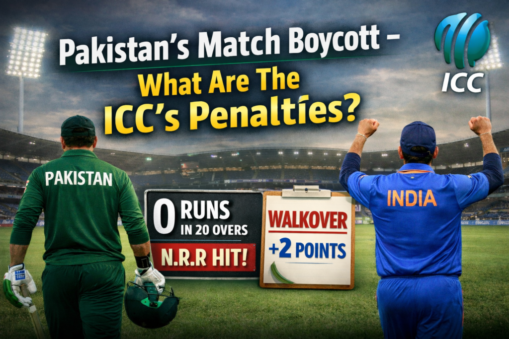 পাকিস্তানের ম্যাচ বয়কট - কি শাস্তি আছে আইসিসি’র নিয়মে