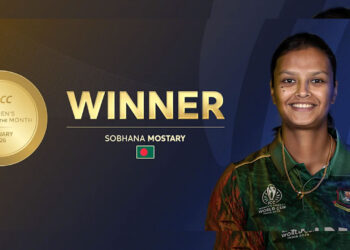 আইসিসির জানুয়ারি মাসের সেরা খেলোয়াড় সোবহানা মোস্তারি