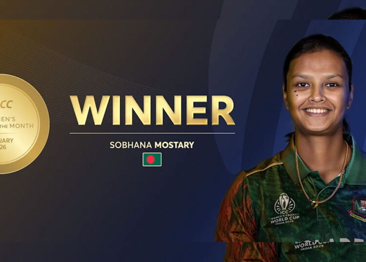 আইসিসির জানুয়ারি মাসের সেরা খেলোয়াড় সোবহানা মোস্তারি