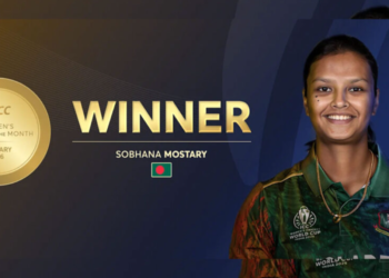 আইসিসির সেরা খেলোয়াড় সোবহানা মোস্তারি