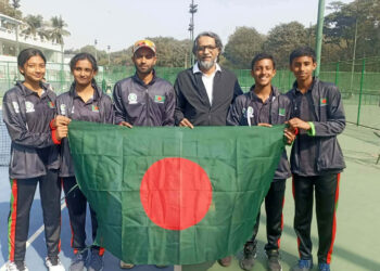 কম্বোডিয়ায় টেনিস আসরের কোয়ার্টারে বাংলাদেশের কিশোরীরা