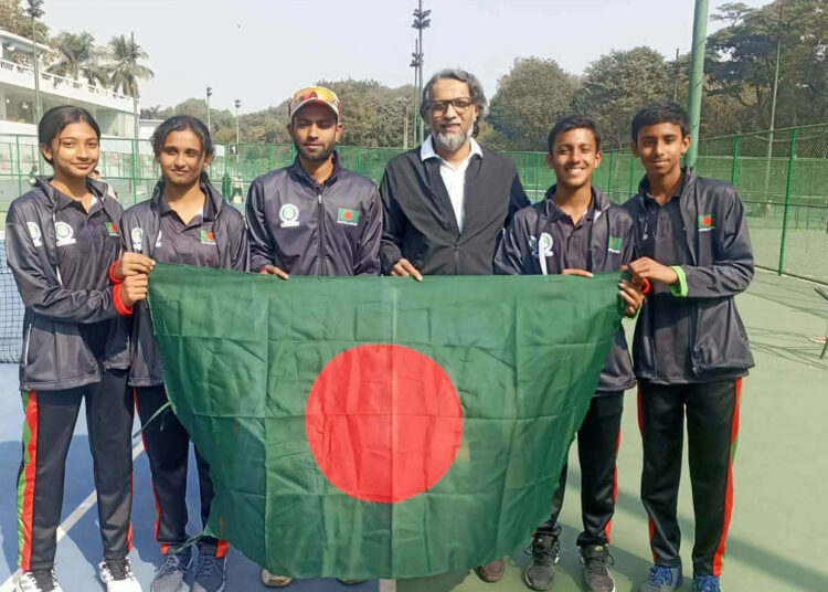 কম্বোডিয়ায় টেনিস আসরের কোয়ার্টারে বাংলাদেশের কিশোরীরা