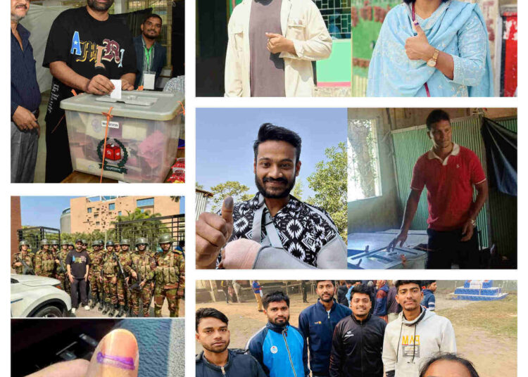 জাতীয় নির্বাচনে ভোট দিয়ে ক্রিকেটারদের উচ্ছ্বাস